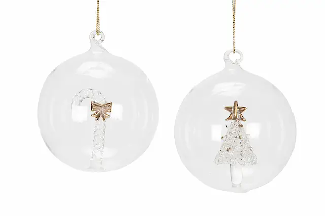 Joulupallo-aiheinen lasisekoitus