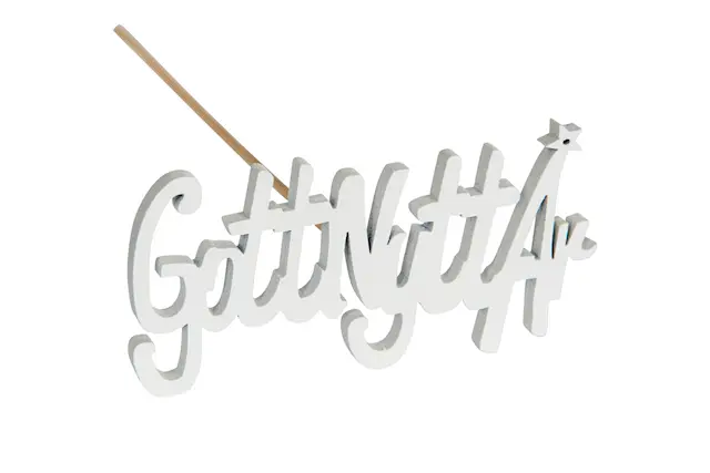 Stick Gott Nytt År White