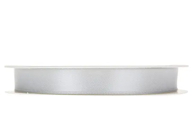 Dekorationsband Dubbelsatin Grå 15 mm