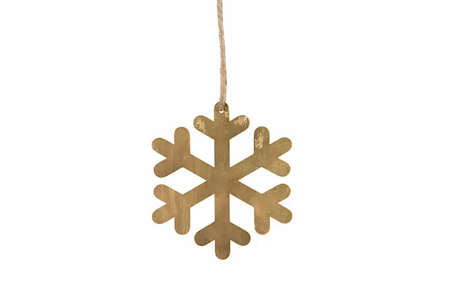 Hänge Snöflinga Mässing