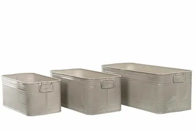 Pot Square Enamel Sand