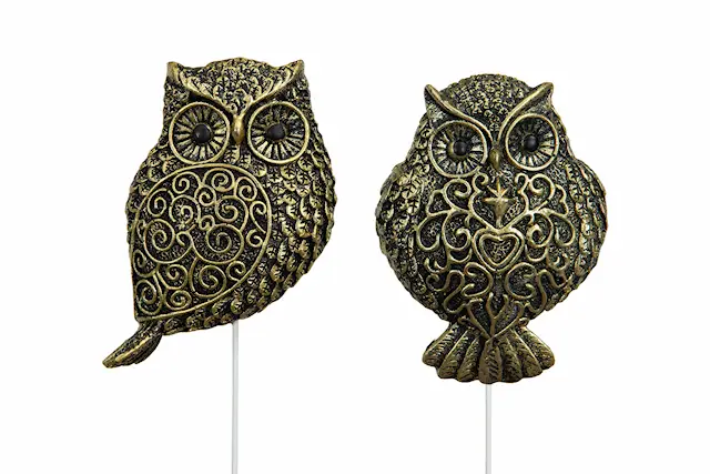 Stick Owl Brown/Gold
