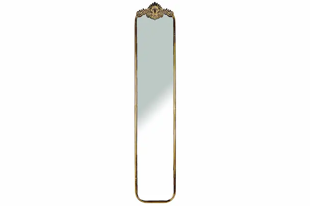 Spegel Smal Ornament Guld