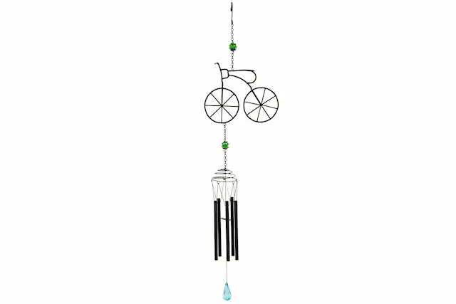 Bicycle with Wind Chime Black