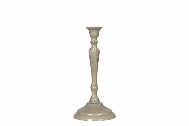 Ljusstake Flowery Greige
