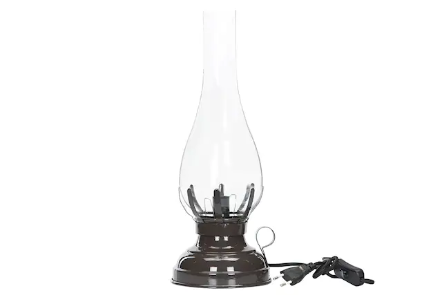 Table Lamp Light Enamel Choco