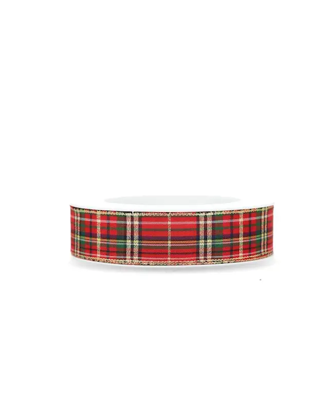 Dekorationsband Tartan