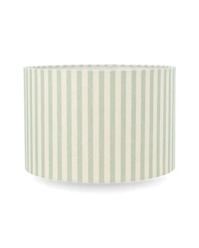 Lampskärm Cylinder Randig Grön