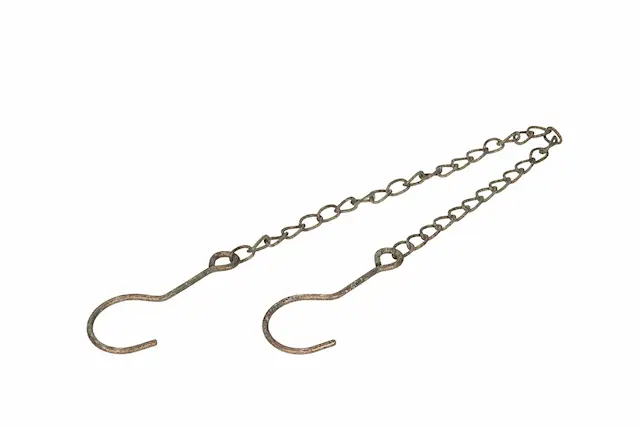 Kedja med Krokar Metall Grön