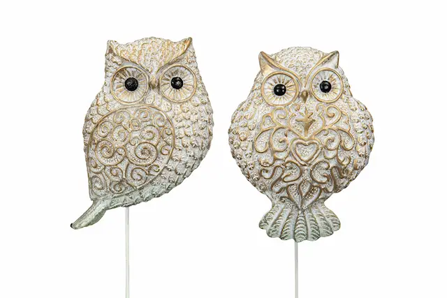 Stick Owl White/Gold