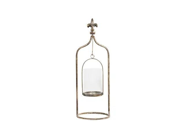 Ljuslykta Vas Stativ Guldbrun