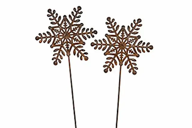 Stick Snöflinga Metall Brun