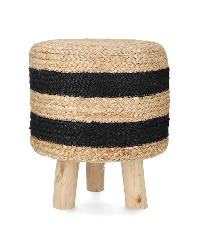 Punottu raidallinen jakkara