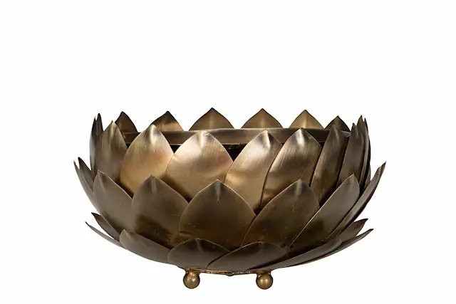 Pot Cone Brass Antique