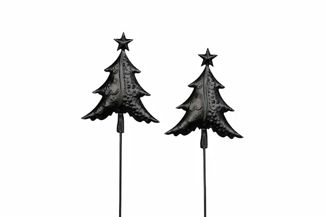 Stick Julgran Metall Svart