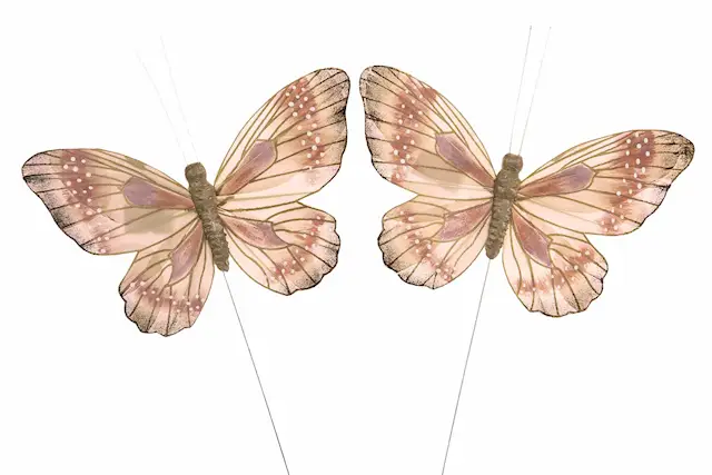 Stick Fjäril Pink Shade