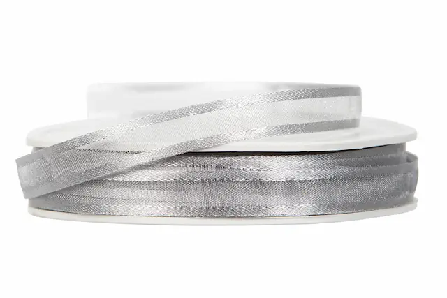 Dekorationsband Prego Silver