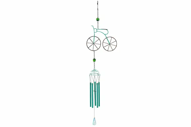 Trädgårdsdekoration Vindspel Cykel Turkos
