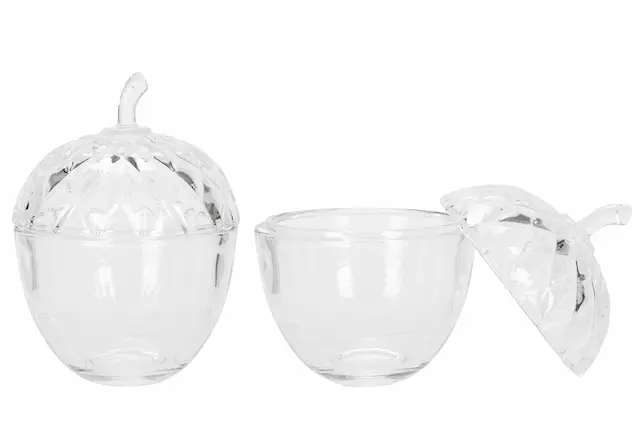 Glass Jar Acorn Transparent