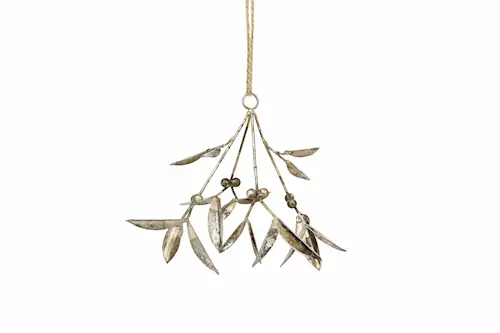 Mistletoe Speckled Champagne/Grey