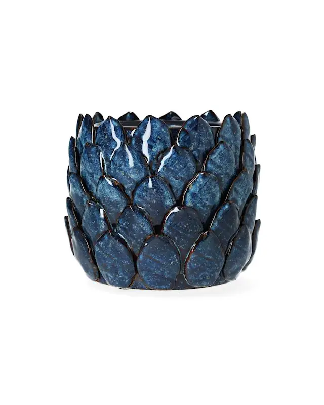 Kruka Kronärtskocka Hedvig Blue Glaze M
