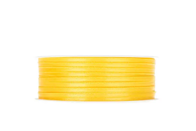 Dekorationsband Dubbelsatin Gul 3 mm