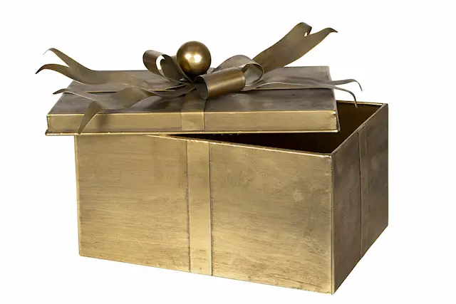 Box Paket Antik Mässing