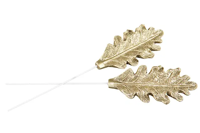 Stick Oak Leaf Gold Poly