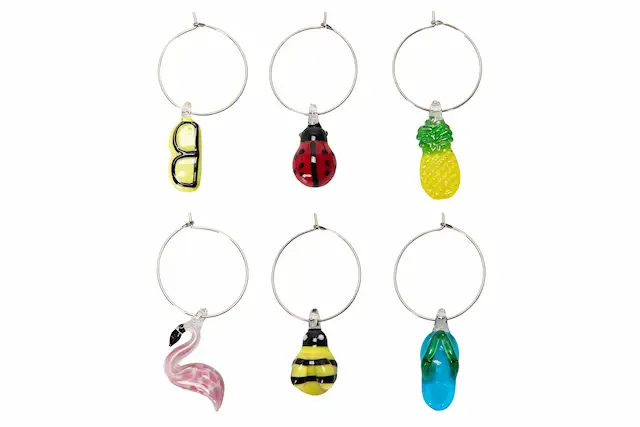Cup Marker Summer Mix Glass 6pcs