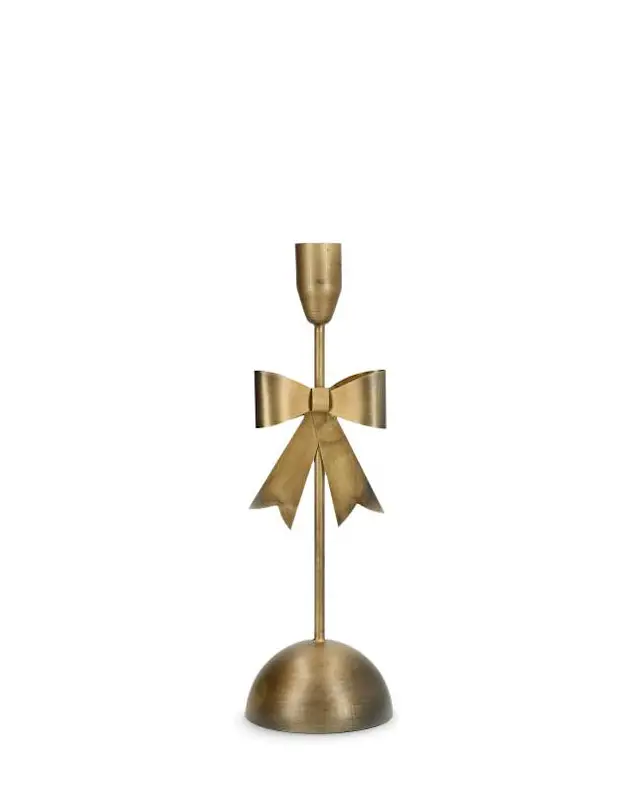 Ljusstake Rosett Mässing