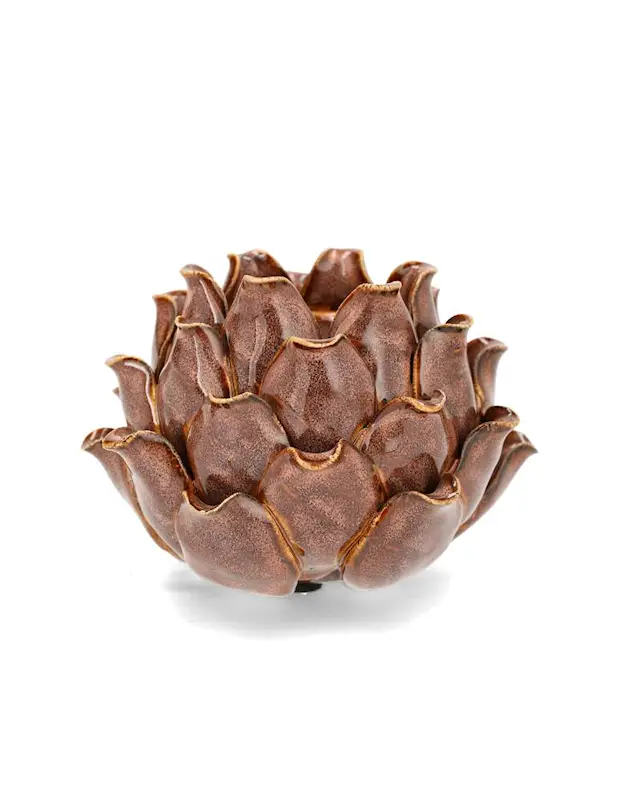 Kynttilänjalka artisokka Hilde Pink Glaze