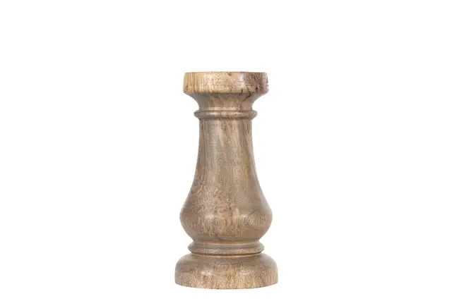 Candlestick Taper Candle Antique Wood