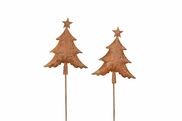 Stick Julgran Metall Rost