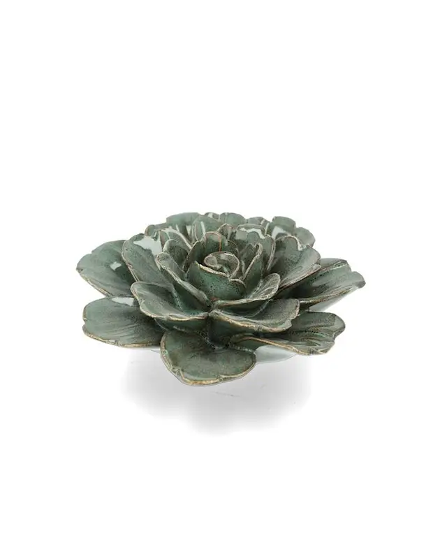 Koriste Flower Line Green Glaze