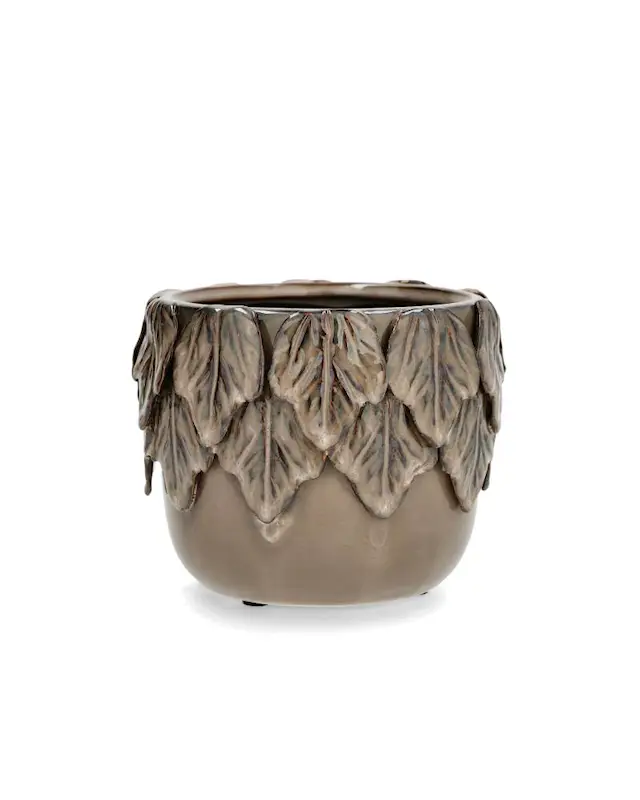 Pot Autumn Leaves Glaze