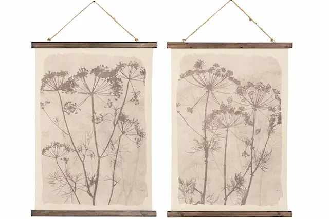 Väggbonad Tyg Fröstänglar Mix