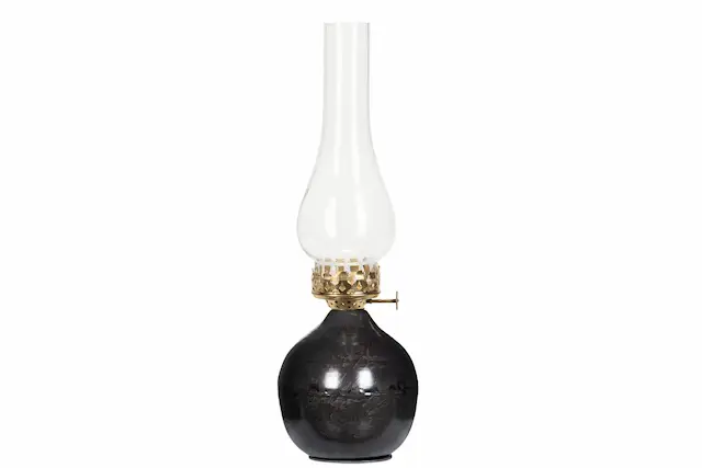 Värmeljuslykta Globe Grey Onyx
