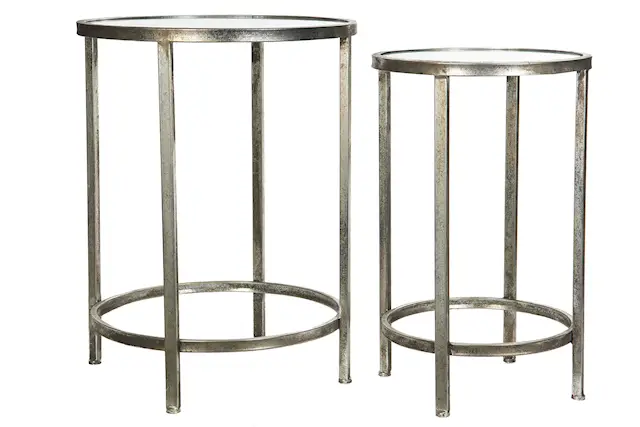 Bord Glas Clara Silver