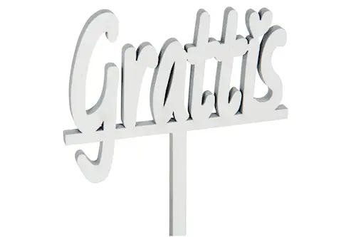 Grattis Stick White