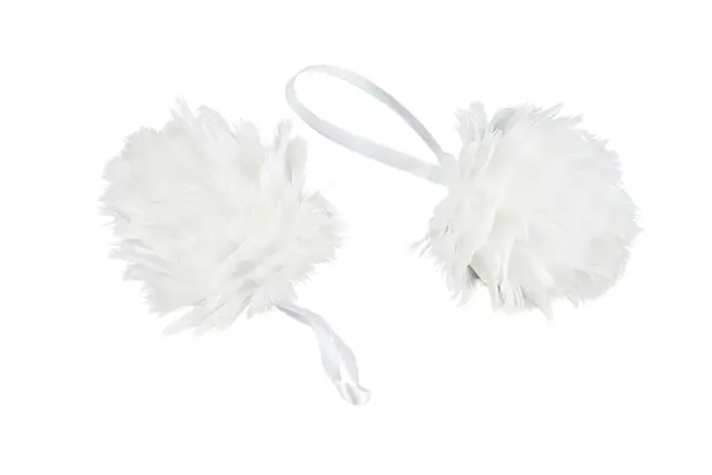 Joulupallo Höyhen Lumi Höyhen Valkoinen