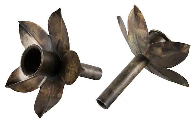 Candle Holder Bottle Antique Brown