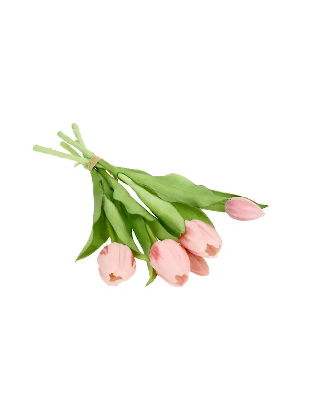 Tekokasvi tulppaanikimppu vaaleanpunainen