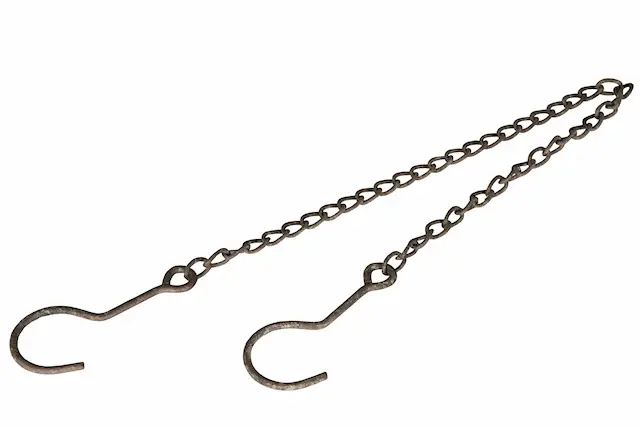 Kedja med Krokar Metall