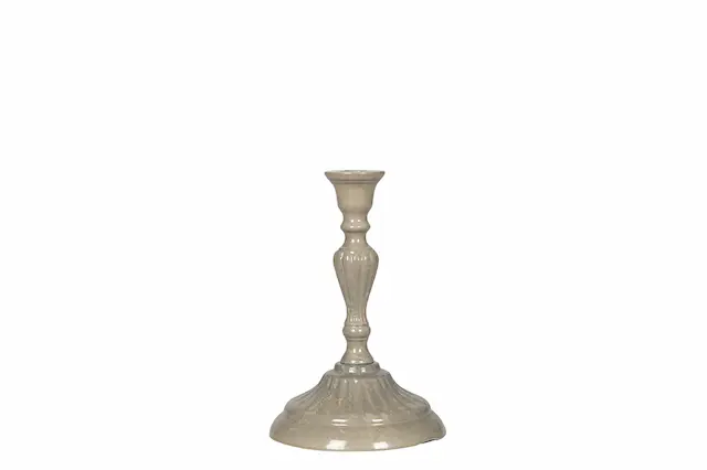 Ljusstake Flowery Greige