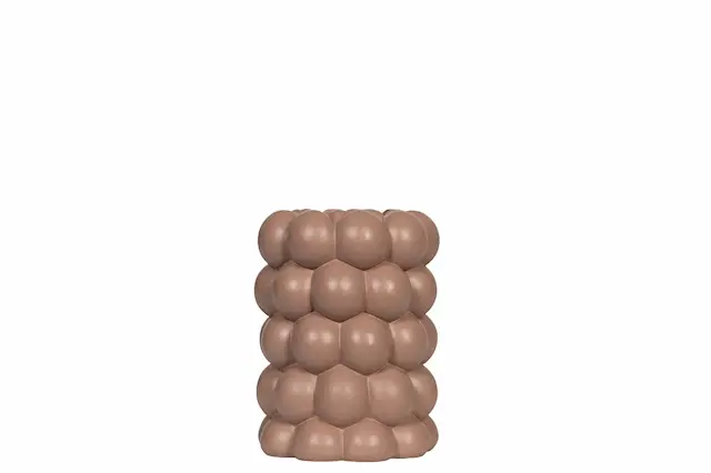 Ljushållare Bubbly Brunrosa Rund