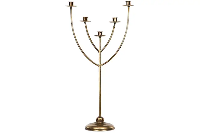 Kynttilänjalka Evelyn Kultainen Ruskea