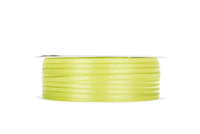 Dekorationsband Dubbelsatin Lime 3 mm