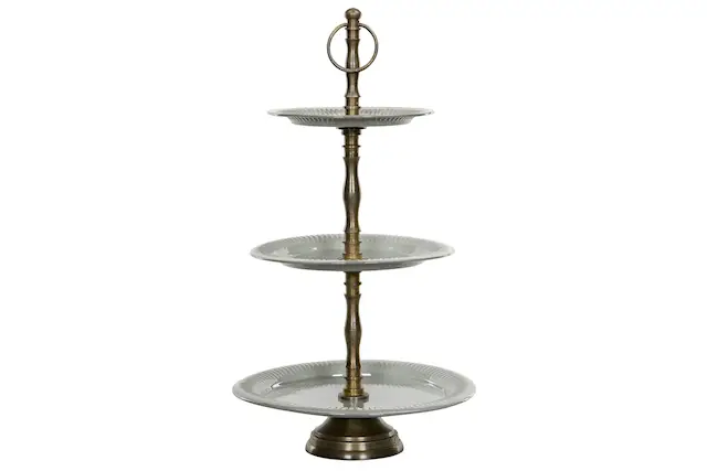 Våningsfat Rand Emalj Stone