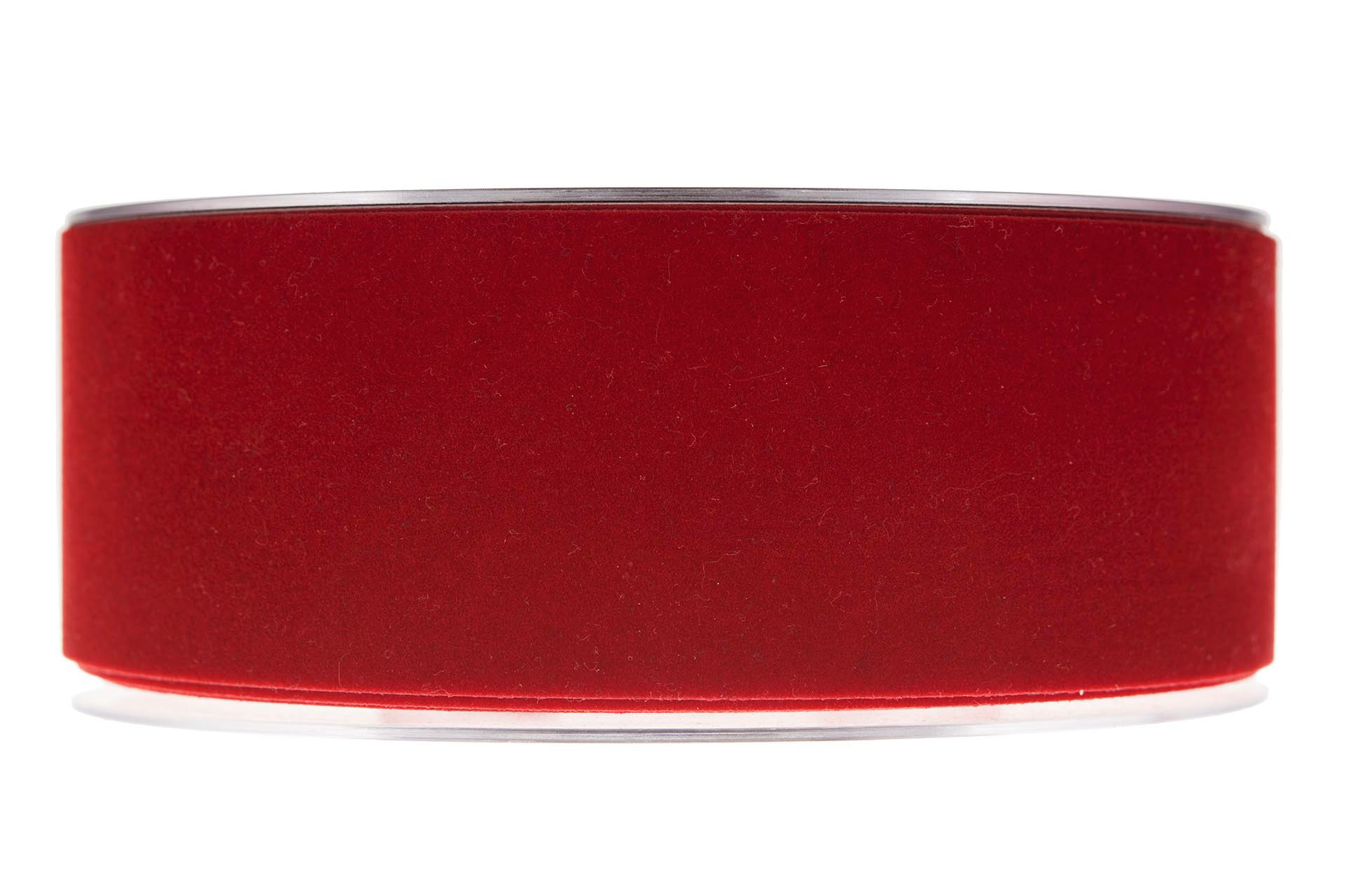 Dekorationsband Sammet Röd 40 mm