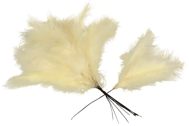 Fjäder Trådad Vippa Gul